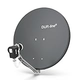 DUR-line 4 Teilnehmer Set - Qualitäts-Alu-Satelliten-Komplettanlage -...