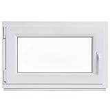 Kellerfenster - Kunststoff - Fenster - innen weiß/außen weiß - BxH: 50 x...
