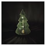EMOS - LED-Tannenbaum aus Papier, 30 cm - faltbarer Papierbaum mit 10 LEDs,...