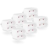 benon 6 x Mehrfachstecker - - Steckdosen-Adapter mit Kindersicherung - -...