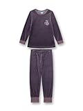 Sanetta Mädchen-Schlafanzug lila aus Nicki | Hochwertiger und bequemer...