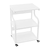 Dokiiovo 3-Stöckiger Druckerständer mit Rollen, Metall Druckerwagen,...