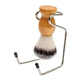 FashionCha Rasierpinsel für Männer mit Ständer, Edelstahlhalter,...