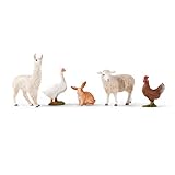 schleich FARM WORLD | Bauernhof Tiere Set 77536 mit Kaninchen, Gans, Huhn,...