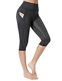 FITTOO Sport Leggings Damen mit Taschen，3/4 Capri Leggings Sporthose...