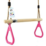 GO!elements Trapez Schaukel Garten - Kinderschaukel Outdoor Indoor -...