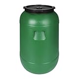 F & R Regentonne mit Deckel 120 Liter aus HDPE I Futtertonne Pferd I...