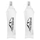 DNFUN 2 Pack Faltbare Trinkflaschen 500ML BPA-Frei Soft Flask Foldable...