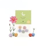 Nachhaltiges Dankeschön-Geschenk: 5 bunte Blumenmurmeln | Farbenfrohe...