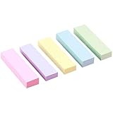 WOLMIK 500 Stück Farbige Haftnotizen 78 x 22 mm, Selbstklebende...