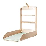 roba Wandwickelregal - Klappbares Wickelregal aus Holz natur +...