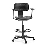 hjh OFFICE Counterstuhl mit ergonomischer Rückenlehne TOP Work B1...