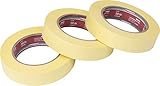 Werkzeyt Kreppband 50 m x 25 mm - Praktisches 3er Set - Für einfache...