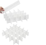 Flytianmy 18 Stück Schubladenteiler, Verstellbare Schubladen Organisers...