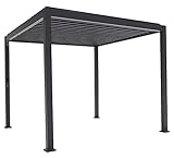 Mirador Basic Pavillon 3 x 3 m Wasserdicht - Pergola mit Lamellendach -...