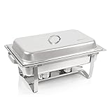 Mahlzeit Chafing Dish | Edelstahl Warmhaltebehälter | Speisenwärmer |...