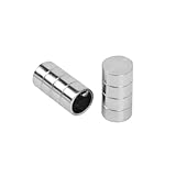 Ventanara® Endstücke für Gardinenstange Zylinder Edelstahloptik...