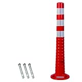 YCYRF Warnkegel, Sicherheitspoller mit Ankerbolzen, Kunststoff...