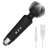 Massagestab Stark Vibration für Frauen,Silicone Kabelloser Handheld...
