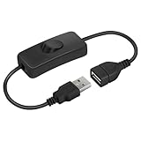 AXFEE USB Schalter Kabel 0.3m, USB-schalter-kabel mit Ein/Aus-schalter,...