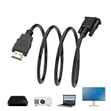 Gihioue HD-Zu-VGA-Adapterkabel, HD-Zu-VGA-Konverterkabel, Störungsarme...
