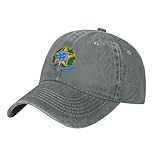Baseball Cap Herren Damen Brazil Staatswappen Basecap Washed Denim Baseball...