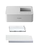 Canon SELPHY CP1500 Mobiler Fotodrucker mit Papierset, Weiß - Drahtloser...