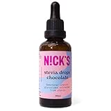 NICKS Stevia Flüssig Flavour Drops Schokolade (50ml), Keto Zuckerfreie...