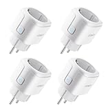 UPXNBOR Smart Steckdose, 16A Smart Home WLAN Steckdose mit Strommessung,...