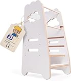 MISIOO Lernturm Ab 1 Jahr - Learning Tower - Höhenverstellbar Montessori...