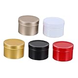 UTHCLO 5 Stück Kerzendosen Metallbehälter für DIY Duftkerzen Weihnachten...