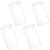 DOPENSPI 4 Stück Ausweishüllen,Vertikaler Sperrbarer ID-Ausweishalter...