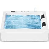 AQUADE Whirlpool Badewanne - Badewanne 180x120 cm - Unikales...