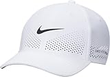 Nike Dri-Fit ADV Club Strukturierte Swoosh-Cap, White/Black, FB5636-100,...