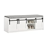 SoBuy Schuhbank mit Sitzfläche Sitzbank mit Stauraum Dielenbank mit...