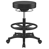 SONGMICS Arbeitshocker, hoher Sitz, ergonomischer Dynastischer Hocker,...