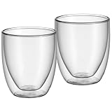 WMF Kult doppelwandige Cappuccino Gläser Set 2-teilig, doppelwandige...