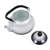 GALPADA Vintage Emaille Teekessel 2L – Stilvoller Wasserkocher Aus Stahl...