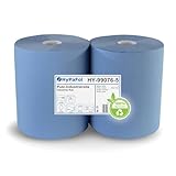 2x Putzpapierrollen | je 500 Blatt, 36x33cm | Recyclingpapier, perforiert |...