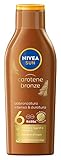 NIVEA SUN Carotene Bronze FP 6 Sonnenmilch 200 ml, Sonnencreme mit Schutz...