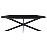 Esstisch Pure Black Mangoholz 220cm