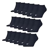PUMA 9 Paar Unisex Herren Damen Sportsocken Kurzsocken Sneaker Socken,...