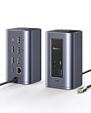 Baseus Docking Station USB-C, Nomos Air 12 in 1, Dockingstation 2 monitore,...