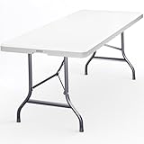 Casaria® Gartentisch Klappbar 220x70 cm für 10 Personen Wetterfest...