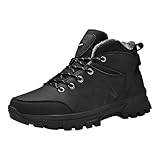 Generisch Schneestiefel Herren Gefüttert, Lederstiefel Herren Winter,...