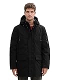 TOM TAILOR Herren Artic Parka mit abnahmbarer Kapuze, 29999 - Black, L