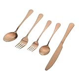 KICHOUSE 1 Satz Teiliges Besteckset aus Roségold Essbesteck für Party...