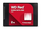 WD Red interne Festplatte 2 TB (3,5 Zoll, NAS Festplatte, 5.400U/min, SATA...