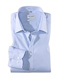 Olymp Herren Hemd Level 5 Body Fit Langarm, Bleu, 43