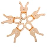 SOIMISS Holzklammern 5 Stück Extra mit Rutschfestem Griff Praktische...